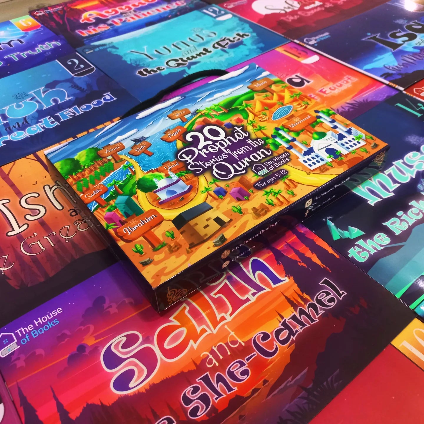 Prophets&#39; Stories from Quran for Children 20 Books Box Set (English/Urdu)